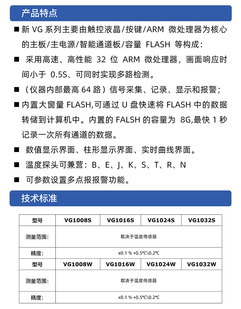 威格多路溫度測量儀 溫升測試儀(VG1016W)廠家直銷，品質保障插圖2