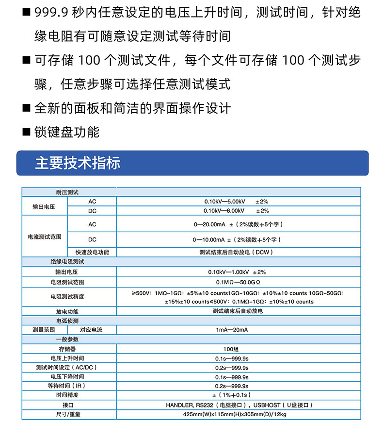 威格多通道耐壓絕緣測(cè)試儀(VG7162)通道多，體積小，操作簡(jiǎn)單插圖2